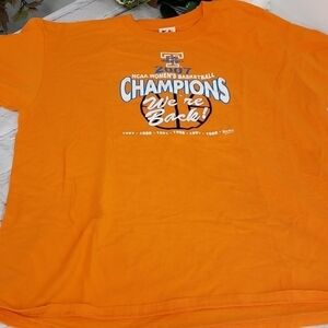 Ut Lady Volunteers 2007 NCAA Champs Tee by Castaways 100% Cotton XXL EUC Unisex